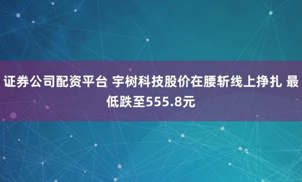 证券公司配资平台 宇树科技股价在腰斩线上挣扎 最低跌至555.8元
